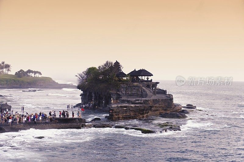 Tanah Lot海神庙在巴厘岛，印度尼西亚